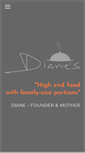 Mobile Screenshot of dianesrestaurant.com