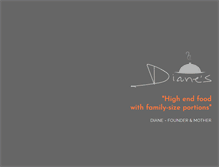 Tablet Screenshot of dianesrestaurant.com